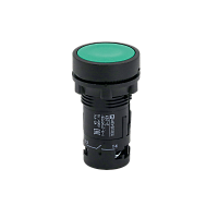 Кнопка плоская зеленая, 2NO, IP54, пластик MTB7-EA33 | код 132684 | MEYERTEC