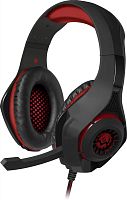 Наушники с микрофоном Sven AP-G886MV черный/красный 1.2м мониторные оголовье | код 1905762 | SVEN