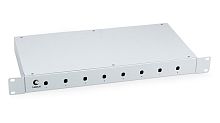 Cabeus FO-19-8ST Кросс бокс оптический 19 на 8 ST(FC) со сплайс-кассетой и КДЗС (без пигтейлов и проходных адаптеров) | код 7034c | Cabeus