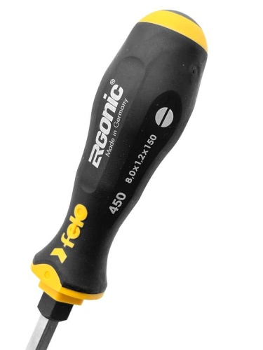 Отвертка плоская шлицевая ударная Ergonic 8,0X1,2X150 | код 45008040 | FELO фото 5 Отвертка плоская шлицевая ударная Ergonic 8,0X1,2X150 | код 45008040 | FELO фото 5