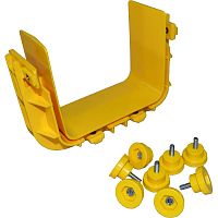 Соединитель оптического лотка 120 мм, желтый | код LAN-OT120-CN | LANMASTER