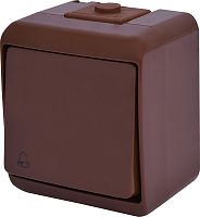 Кнопка звонок (коричневый) (IP54) VHE-4-KR | код 004668043 | ETI