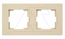 Rita - Рамка 2 поста, горизонтальный монтаж, сл.кость | код 2220-800-1202 | Mutlusan