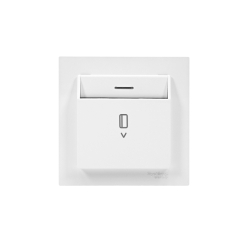 Выключатель карточный AtlasDesign 10А с подсветкой без задержки отключения механизм бел. SE ATN000114 фото 3