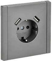 FORTE&PIANO Роз. з/к/ш в/к 16А USB A+A 3,1А FP545 ст. IEK | код FP-R14-16-U21-D31-K46 | IEK