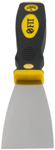 Шпатель для удаления ржавчины Профи, толщ. лезвия 1 мм, двухкомп.ручка с метал.бойком 2'' (50 мм) | код 6672 | FIT фото 4