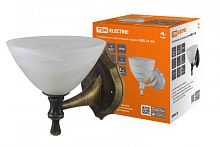 Светильник НББ 21-60-1731 УХЛ4 (черный под золото, плафон конус алебастр) TDM | код SQ0370-0207 | TDM