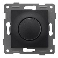 Bravo диммер, 500 W, с накладкой и воротком, скрытая установка. графит. | код С10Д6-010 | GUSI ELECTRIC