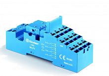 Розетка с безвинтовыми клеммами Push-in для реле 55.33, таймера 85.03, применяются модули 86.00, 99.02, в комплекте пластиковая клипса 094.91.3, версия: синий цвет | код 94P3SPA | FINDER