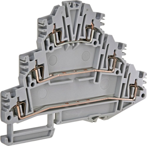 Клемма пружинная трехуровневая ЕSP3-HLD.2 (2,5 мм2, 3-уровн., серая) | код 003903186 | ETI