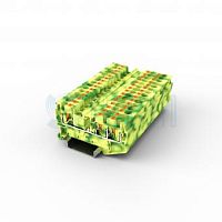 Клемма push-in проходная 3 контакта 4 мм2, заземляющая | код TPI4TWE | ПРОВЕНТО