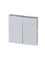 Клавиша для механизма 2-клавишных выключателей/переключателей/кнопок, серия solo/future, цвет белый бархат 1785-884 | код 2CKA001751A3024 | ABB