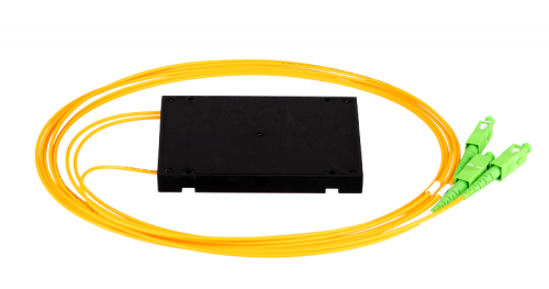 Сплиттер планарный NIKOMAX 1x2, одномодовый 9/125мкм, стандарта G657.A1, SC/APC, стандартный корпус, с равным коэффициентом деления, 2 мм | код NMF-SPP1X2A1-SCA-B | NIKOMAX