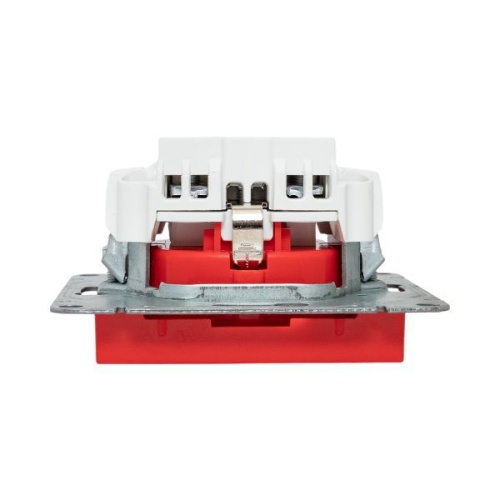 Розетка СП Эпика 16А с заземл. защ. шторки механизм красн. EKF UP1-SOR-111 фото 7