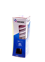 Лампа энергосберегающая (КЛЛ) ECONOM SPC (спираль) 9Вт 220-230В E14 2700K Космос | код LKsmSPC9wE1427eco | Космос