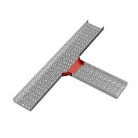 Ответвитель для лотка Т-образ. 400х100 сталь 1мм "ПЛЮС" TUplus100-400 КМ PL0598