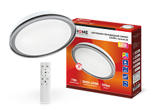 Светильник светодиодный COMFORT LEGION 75Вт 230В 3000-6500K 6000Лм 500x85мм с пультом ДУ IN HOME | код 4690612035734 | IN HOME