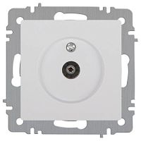Розетка телевизионная одиночная TV СП Accent 6-301-01 IP20 бел. Intro Б0063601