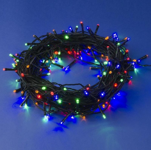 Гирлянда светодиодная, 30м 300 светодиодов ULD-S3000-300/DGA MULTI IP20 Разноцветный свет Провод зеленый | код UL-00007311 | Uniel