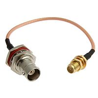 Разъём высокочастотный RUICHI BNC-KY-1.5-RG316-15CM-SMA-KY-1.5, длина 15 см | код 104933 | Ruichi
