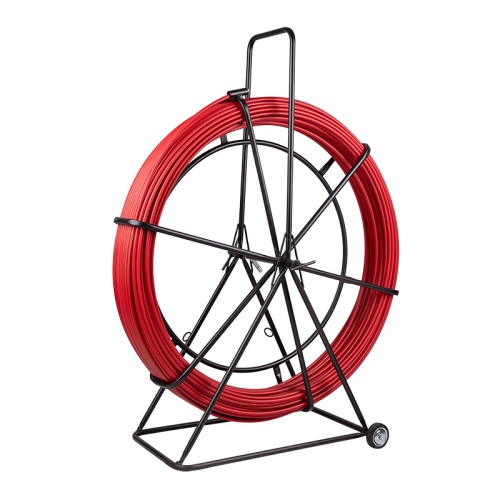 Протяжка кабельная (УЗК в тележке), стеклопруток d=11,0 мм, 100 м красная | код 47-1110 | REXANT