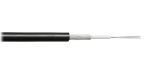 Кабель NIKOLAN волоконно-оптический, 12 волокон, одномодовый 9/125мкм, стандарта G.652.D & G.657.A1, внешний, броня из стальных оцинкованных проволок, 7кН, PE, черный | код NKL-F-012A1R-07B-BK-F001 | NIKOLAN