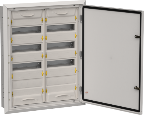 TITAN 5 Корпус мет. ЩРв-96 (2х48) 755х625х130 IP31 сер IEK | код TI5-50-V-2X048-31-7035 | IEK