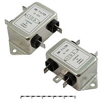 Сетевой фильтр RUICHI DL-2D3 2A. 250V, 3,3 нФ | код 85100 | Ruichi