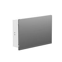 Корпус ArtShell Elegance встраиваемый силовой 22 модуля, серебряная металлическая дверь EKF | код artshell-e-22p-sm | EKF