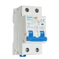 Автоматический выключатель дифференциального тока NB310L 2P 10A 30mA, тип A, х-ка B, 6kA (CHINT) | код 660003 | CHINT