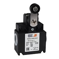 Выключатель концевой OptiLiS D4N-8122 рычаг металлический с роликом пластиковым EN 50047 XCKT2118P16 | код 365319 | КЭАЗ