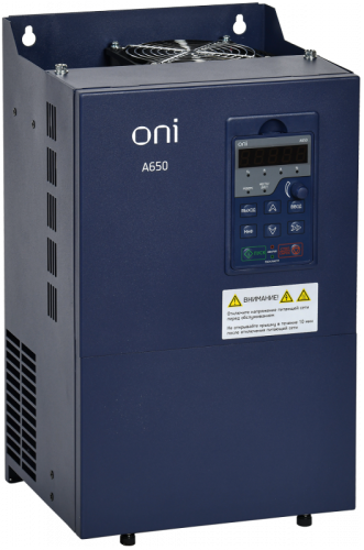 Преобразователь частоты A650 380В 3Ф 55кВт 112А M ONI | код A650-33E55M | ONI