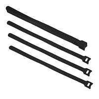 Cabeus CLAMP-310-BK Хомут для кабеля, липучка с мягкой застежкой, 310x14 мм, черный (10 шт.) | код 9366c | Cabeus