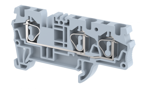 Клемма проходная пружинная 10 мм2, на 3 подключения, хаки SQ10-1X2-KHAKHI | код 2105050006 | Elmex Клемма проходная пружинная 10 мм2, на 3 подключения, хаки SQ10-1X2-KHAKHI | код 2105050006 | Elmex