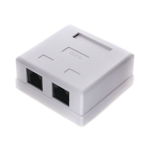Розетка NA-TA/1 RJ45+RJ11 кат.5e UTP внешняя 2 порта, 110&Krone | код NA-TA/1 | Cablexpert
