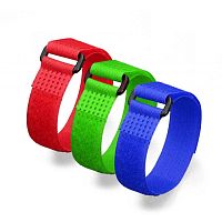 Стяжки велькро КСВ-П 20*450 (Бел) (Fortisflex) | код 75040 | Fortisflex