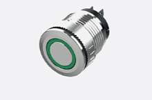 TS6A120-0AM30-R11 Кнопка TS6A с подсветкой/без подсветки, плоская, плав. нажатие, 1НО+1НЗ, жёлт., шт | код TS6A120-0AM30-R11 | SUPU