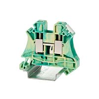 Клемма заземления , винтовой зажим, 2 точки подключения, 10 кв.мм | код TUR-10-PE | DKC