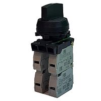 Переключатель Briswik ПЕ 032/2м черный 2но+2нз Ручка с фикс 3-поз IP40 УХЛ3 10А | код aZ-VG-0Ai-0143 | Briswik