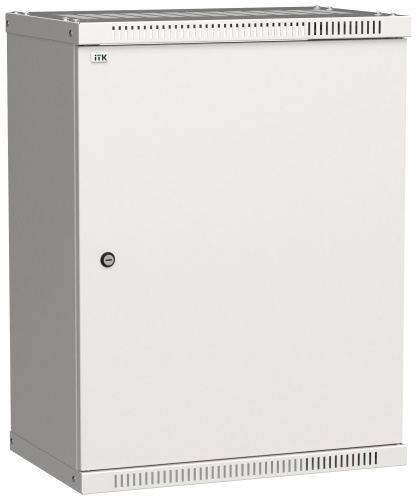 ITK Шкаф настенный LINEA WE 15U 550х350мм дверь металл серый | код LWE3-15U53-MF | IEK