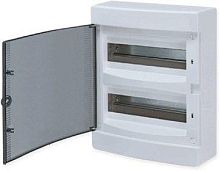 Щит распределительный навесной Unix белая дверь 2х12 модулей IP40 PROxima | код ux-2x12-nw | EKF