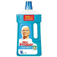 Средство для мытья пола и стен 1 л, MR.PROPER (Мистер Пропер), Океан , MP-81519417 | код 603841 | MR. PROPER