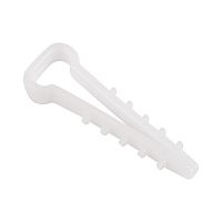 Дюбель-хомут нейлоновый прямоугольный REXANT 5-10 мм, белый, упаковка 100 шт. | код 07-4610| REXANT