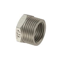 Футорка латунь наружн./внутр. резьба 1 1/2дюйм х1 1/4дюйм еврослот никель | код 38421 | RTP