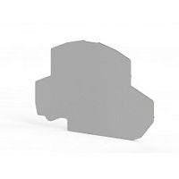 446 530, Концевой сегмент на клеммники 3-х ярусные PYK 2,5-3FT (бежевый), NPP PYK2,5-3FT | код 0.0.0.4.46530 | KLEMSAN