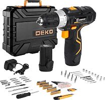 Дрель-шуруповерт Deko GCD12DU3 аккум. патрон:быстрозажимной (кейс в комплекте) (063-4138) | код 1622806 | DEKO