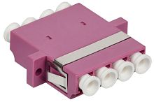 ITK Адаптер оптический проходной LC-Quad OM4 UPC | код FC-LCQ-UPC-04 | ITK by IEK