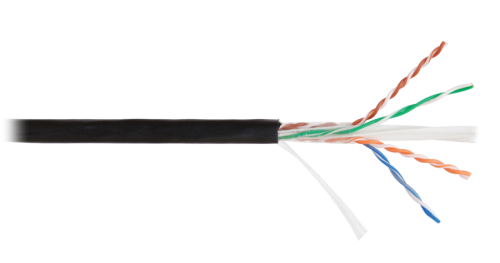 Кабель NIKOLAN U/UTP 4 пары, Кат.6 (Класс E), 250МГц, одножильный, BC (чистая медь), 23AWG (0,57мм), внешний, PE до -60С, черный, 305м | код NKL 4640B-BK | NIKOLAN Кабель NIKOLAN U/UTP 4 пары, Кат.6 (Класс E), 250МГц, одножильный, BC (чистая медь), 23AWG (0,57мм), внешний, PE до -60С, черный, 305м | код NKL 4640B-BK | NIKOLAN