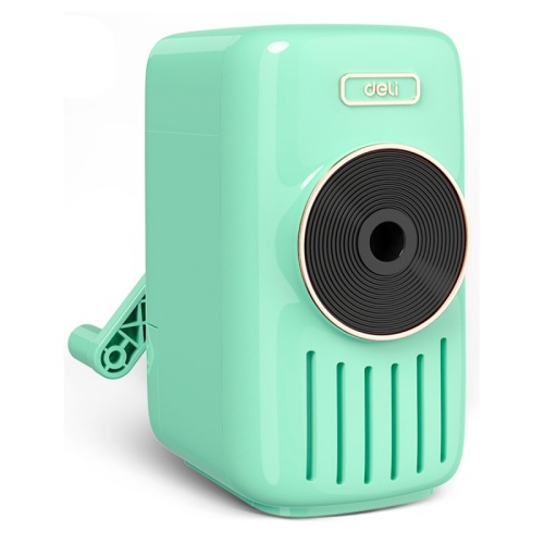 Точилка для карандашей механическая Deli E71165A 1 отверстие пластик ассорти | код 1969315 | DELI