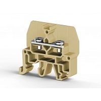 326 805, Болтовой Клеммник под вилочный наконечник на DIN-рейку 6 мм.кв. (черный), CPB 6 | код 0.0.0.3.26805 | KLEMSAN